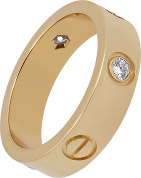 Cartier Love Ring in 18k rose gold with diamonds