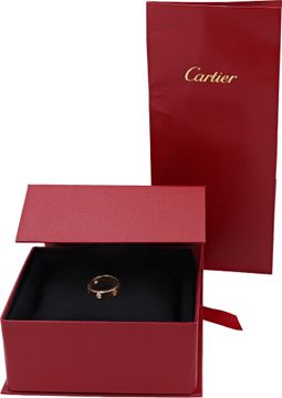 Cartier Love Ring in 18k rose gold with diamonds