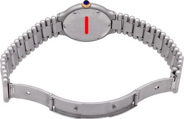 Cartier Must 21 901017691 Stainless Steel White dial 28mm Quartz watch
