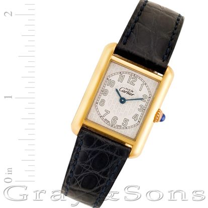 Pre-owned Cartier Must de 2415 plaque 22mm Quartz watch |
