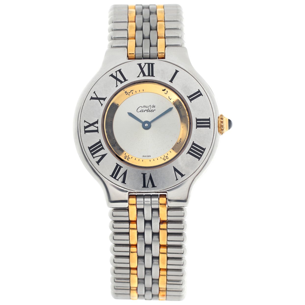 Pre-owned Cartier Must de W10074F4 Stainless Steel Silver