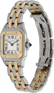 Cartier Panthere 18k & Stainless Steel White dial Quartz watch