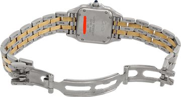 Cartier Panthere 18k & Stainless Steel White dial Quartz watch