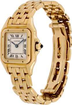 Cartier Panthere 107000 M 18k White dial 22mm Quartz watch