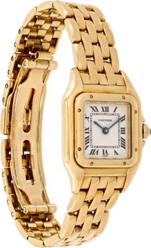 Cartier Panthere 107000 M 18k White dial 22mm Quartz watch