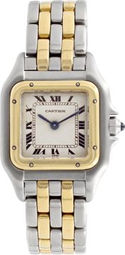 Cartier Panthere 66921 Stainless Steel Off White dial 22mm Quartz watch