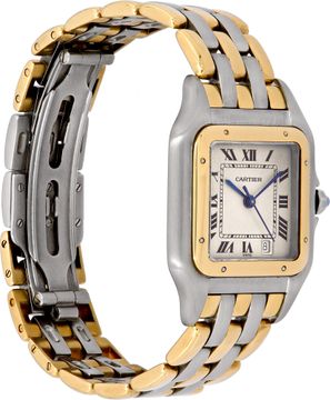 Cartier Panthere W25028B6 18k & Stainless Steel White dial 27mm Quartz watch