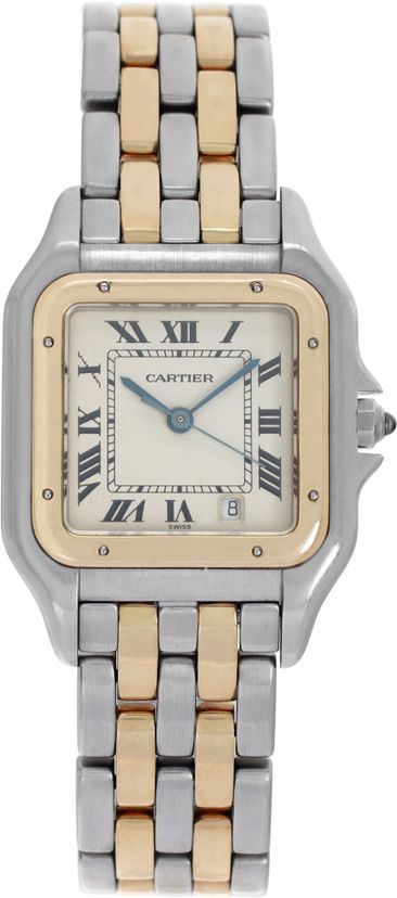 すぐ届く*Cartier*AIRPOD PRO CASE, PANTHERE DE CARTIER Pre-owned Cartier Panthere W2PN0007 18k & steel 27mm | Gray
