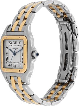 Cartier Panthere 2 tone Quartz 2 row of gold