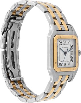 Cartier Panthere 2 tone Quartz 2 row of gold
