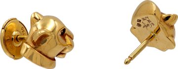 Cartier Panthere De Cartier stud earrings in 18k with  tsavorite garnets and onyx