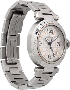 Cartier Pasha 35 W31029M7 Stainless Steel Silver dial 35mm Automatic watch