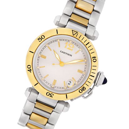 Pre-owned Cartier Pasha 1034 35mm auto watch | Gray & Sons Jewelers Pre-owned Cartier Pasha 1034 35mm auto watch | Gray & Sons Jewelers