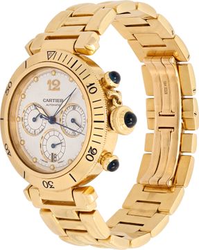 Cartier Pasha 2111 18k Silver dial 38mm Automatic watch