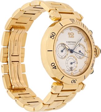 Cartier Pasha 2111 18k Silver dial 38mm Automatic watch