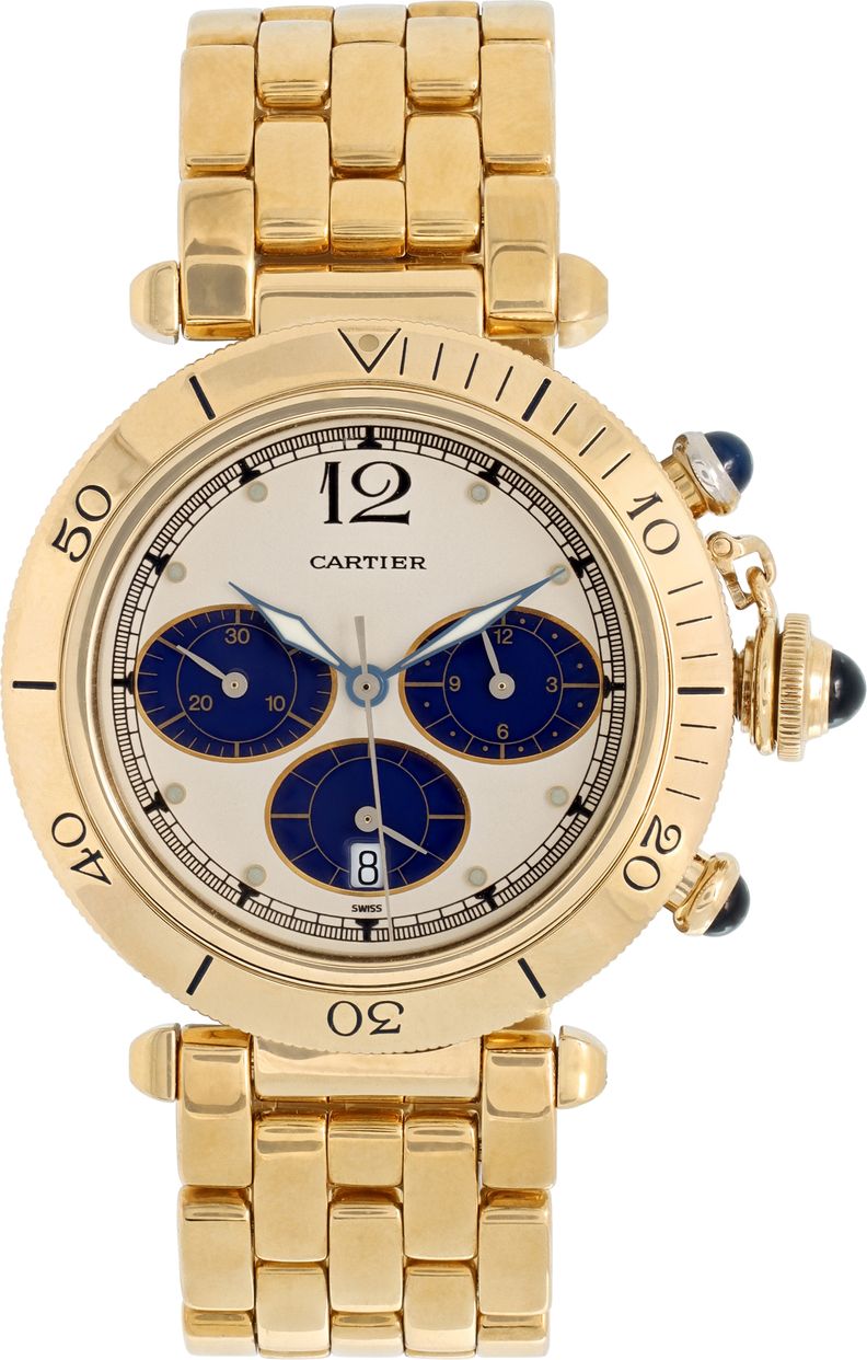 Preowned Cartier Pasha W3000951 18k Yellow Gold 38mm | Gray & Sons