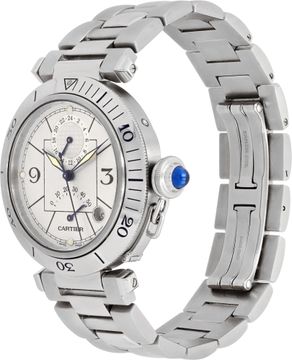 Cartier Pasha 50 Hour Power reserve in stainless steel