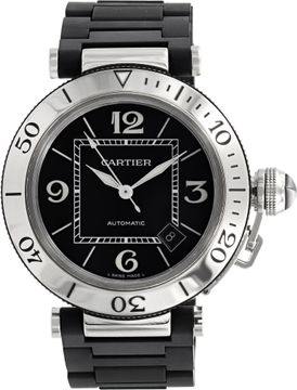 Cartier Pasha 2790 Stainless Steel Black dial 40mm Automatic watch Cartier Pasha 40mm 2790 Mens Watch Collection
