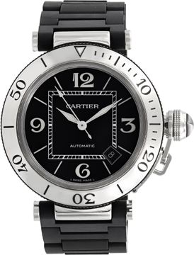 Cartier Pasha 2790 Stainless Steel Black dial 40mm Automatic watch