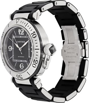 Cartier Pasha 2790 Stainless Steel Black dial 40mm Automatic watch