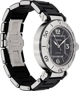 Cartier Pasha 2790 Stainless Steel Black dial 40mm Automatic watch