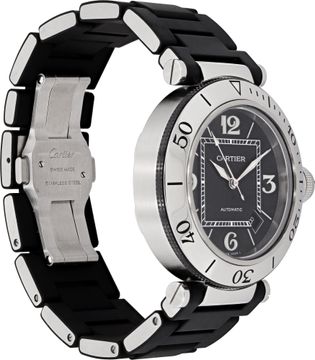 Cartier Pasha 2790 Stainless Steel Black dial 40mm Automatic watch