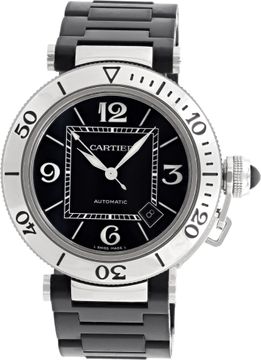 Cartier Pasha 2790 Stainless Steel Black dial 40mm Automatic watch Cartier Pasha 40mm 2790 Mens Watch Collection