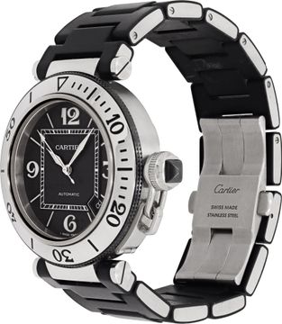 Cartier Pasha 2790 Stainless Steel Black dial 40mm Automatic watch