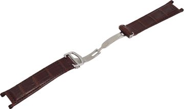 Cartier Pasha Brown Alligator Strap with stainless steel deployment strap