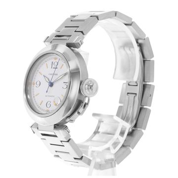 Cartier Pasha C W31015M7 1031 Steel White dial 35mm Auto