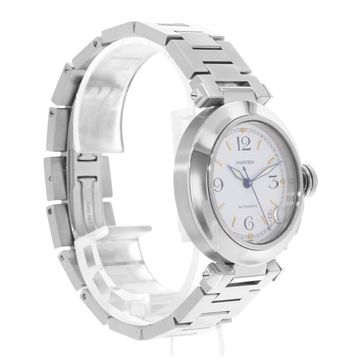 Cartier Pasha C W31015M7 1031 Steel White dial 35mm Auto