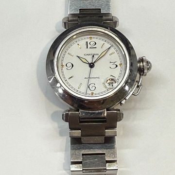 Cartier Pasha C W31015M7 1031 Steel White dial 35mm Auto