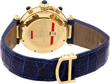 Cartier Pasha Chronograph 30009 18k Yellow Gold Cream dial 38mm Quartz watch