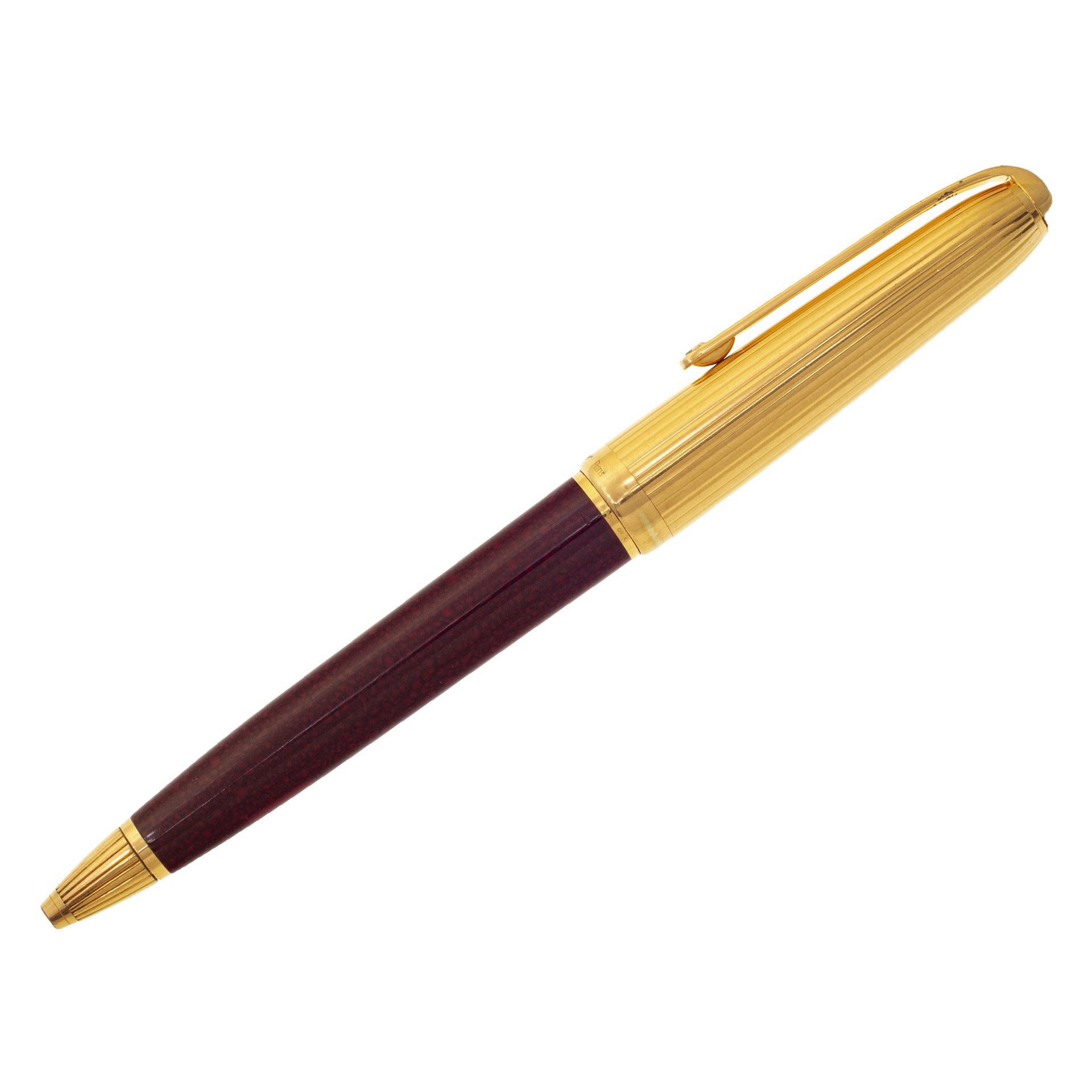 Cartier pasha gold plated ball point pen | Gray & Sons Jewelers