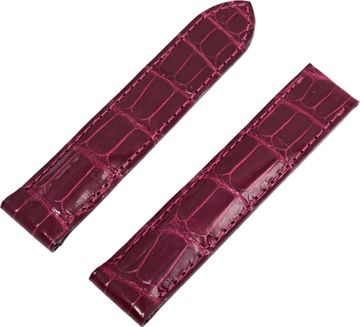 Cartier red alligator strap (18mm x 18mm) Both sides: 3.25" inches for deployant buckle
