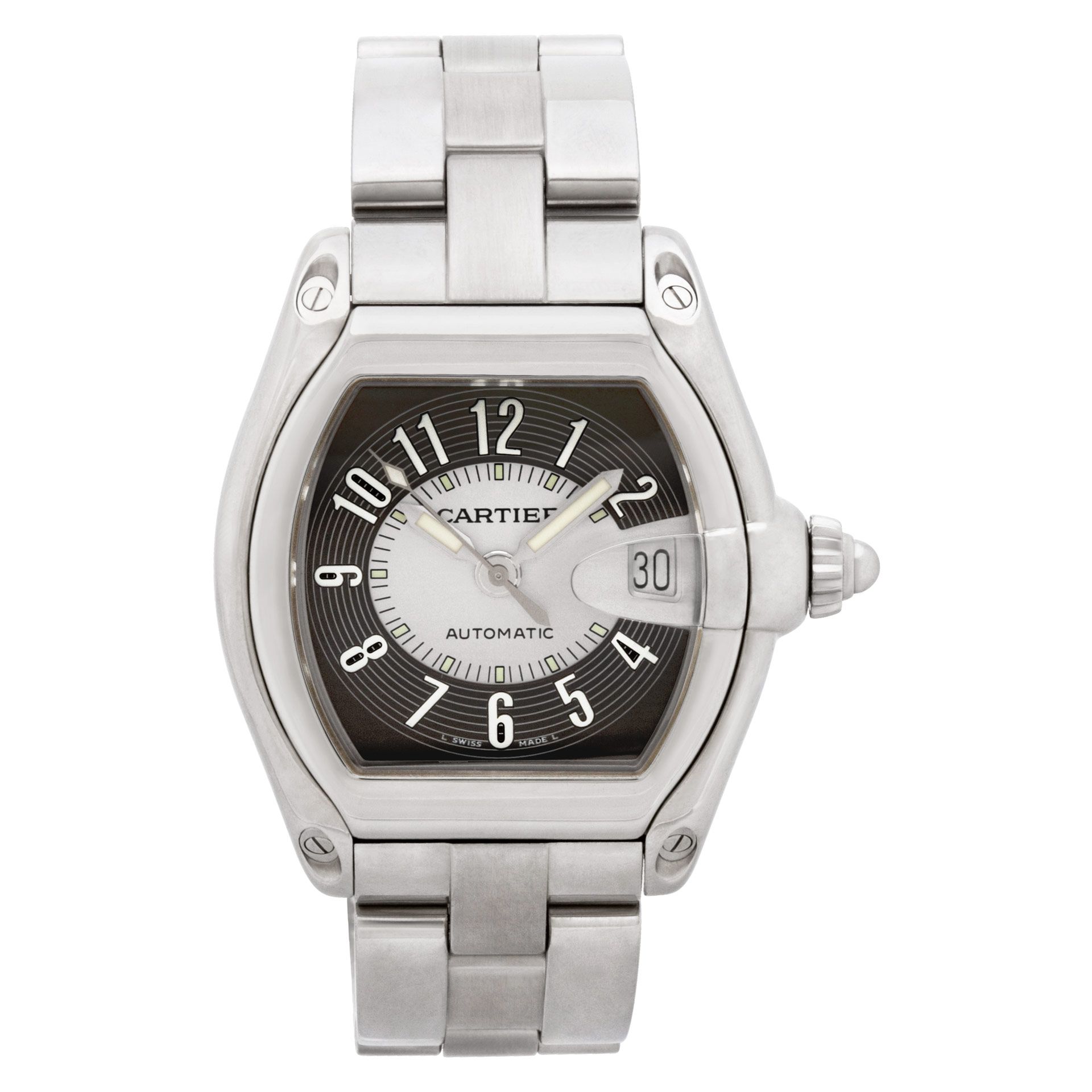 Preowned Cartier Roadster W62002V3 stainless steel 37mm |