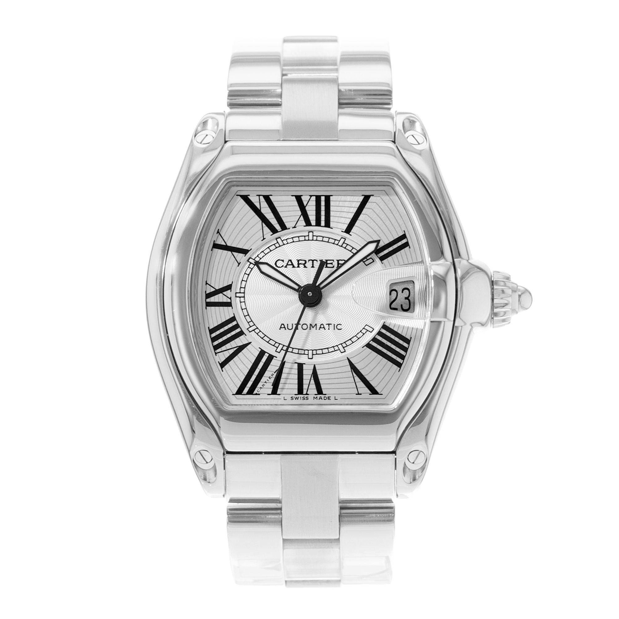 Pre-owned Cartier Roadster W62025V3 2510 Steel | Gray & Sons Jewelers