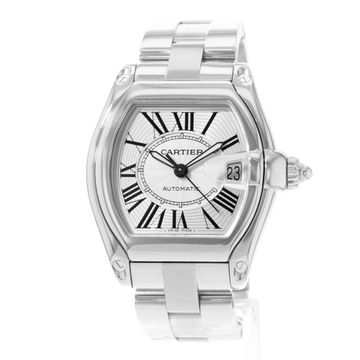 Cartier Roadster W62025V3 2510 Steel Silver dial 38mm Auto