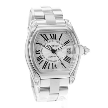 Cartier Roadster W62025V3 2510 Steel Silver dial 38mm Auto