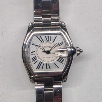 Cartier Roadster W62025V3 2510 Steel Silver dial 38mm Auto