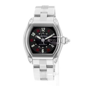 Cartier Roadster W62002V3 2510 Steel Black dial 38x43mm Auto