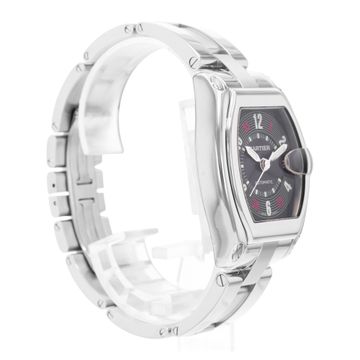 Cartier Roadster W62002V3 2510 Steel Black dial 38x43mm Auto