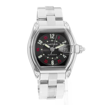Cartier Roadster W62002V3 2510 Steel Black dial 38x43mm Auto