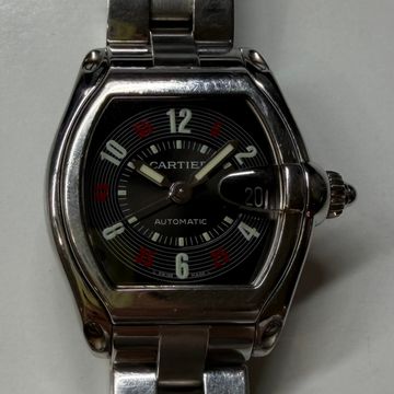 Cartier Roadster W62002V3 2510 Steel Black dial 38x43mm Auto