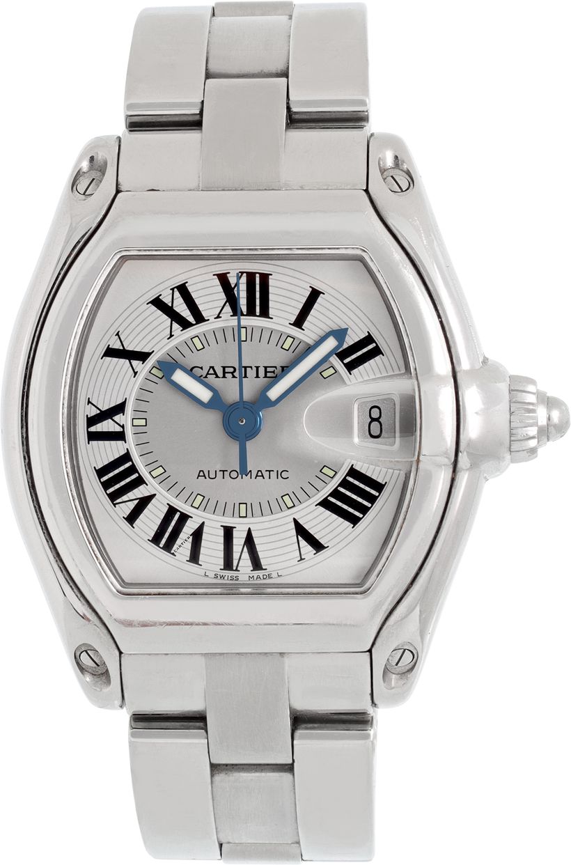 Pre-owned Cartier Roadster W62025v3 Stainless Steel 39mm | Gray & Sons