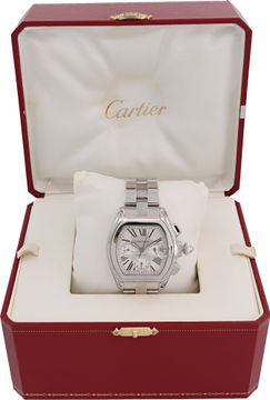 Cartier Roadster W62019X6 Stainless Steel Silver dial 40mm Automatic watch