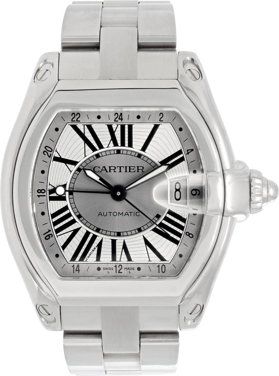 Pre-owned Cartier Roadster w62032X6 Stainless Steel 40mm | Gray & Sons