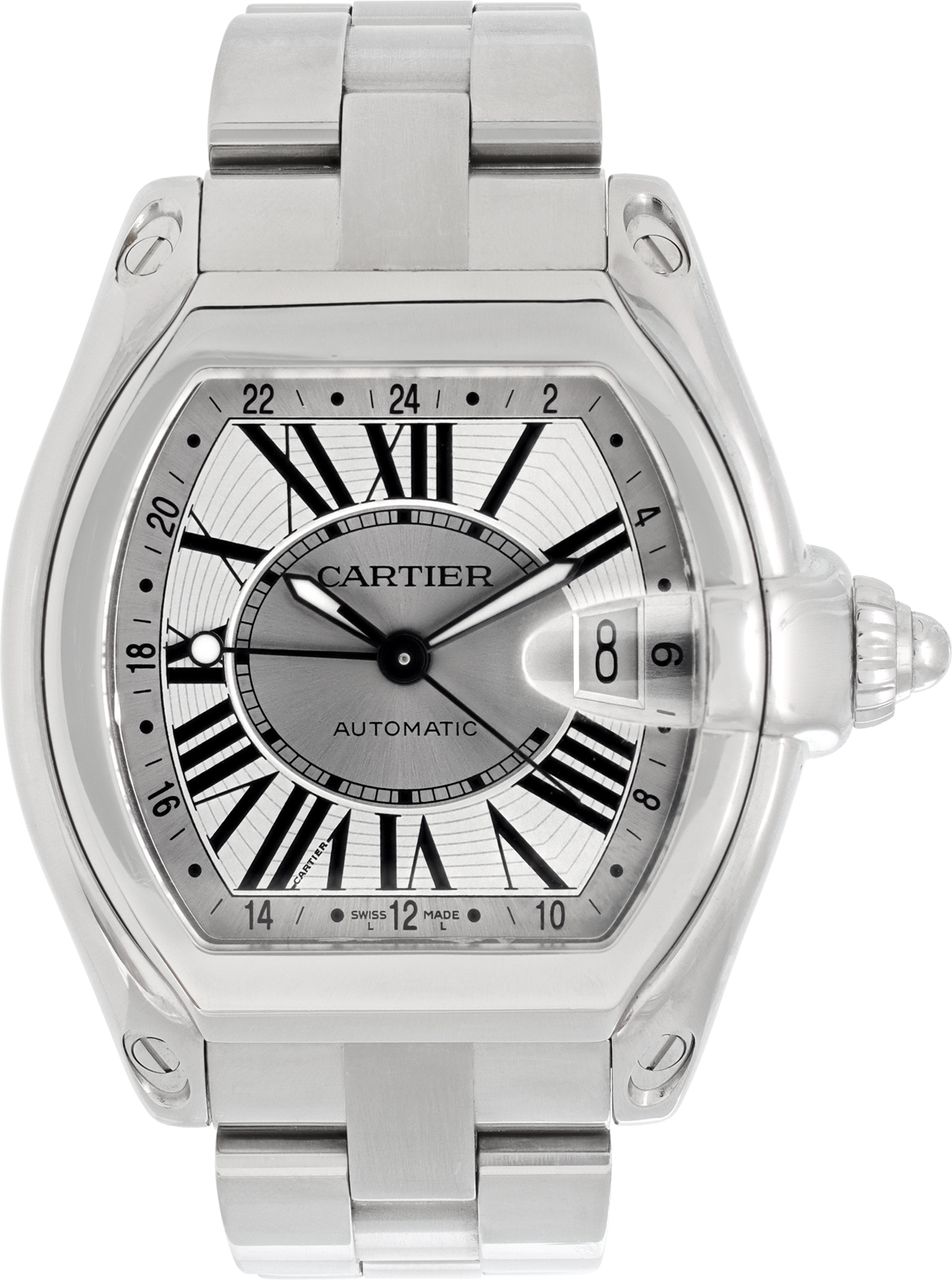 Pre-owned Cartier Roadster w62032X6 Stainless Steel 40mm | Gray & Sons