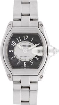 Cartier Roadster 2510 Stainless Steel Black dial 44mm case Automatic watch Cartier Roadster 44mm 2510 Mens Watch Collection