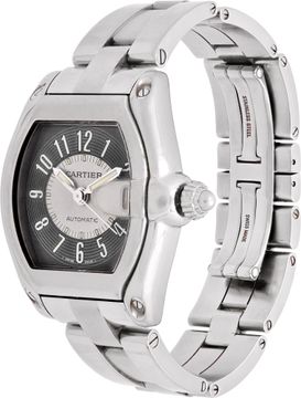 Cartier Roadster 2510 Stainless Steel Black dial 44mm case Automatic watch